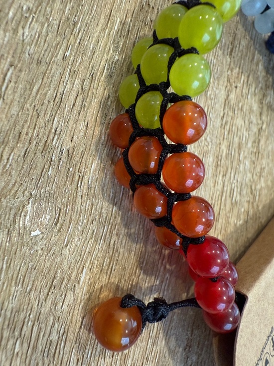 7 Chakra Multicolor Gemstone Bracelet - Picture 5 of 6